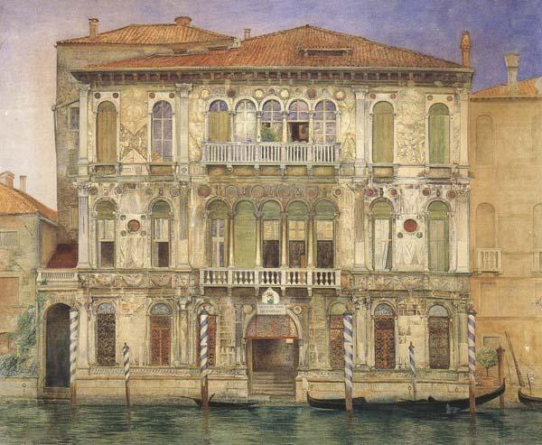 Palazzo Manzoni,on the Gradn Canal,Venice (mk46), John wharlton bunney